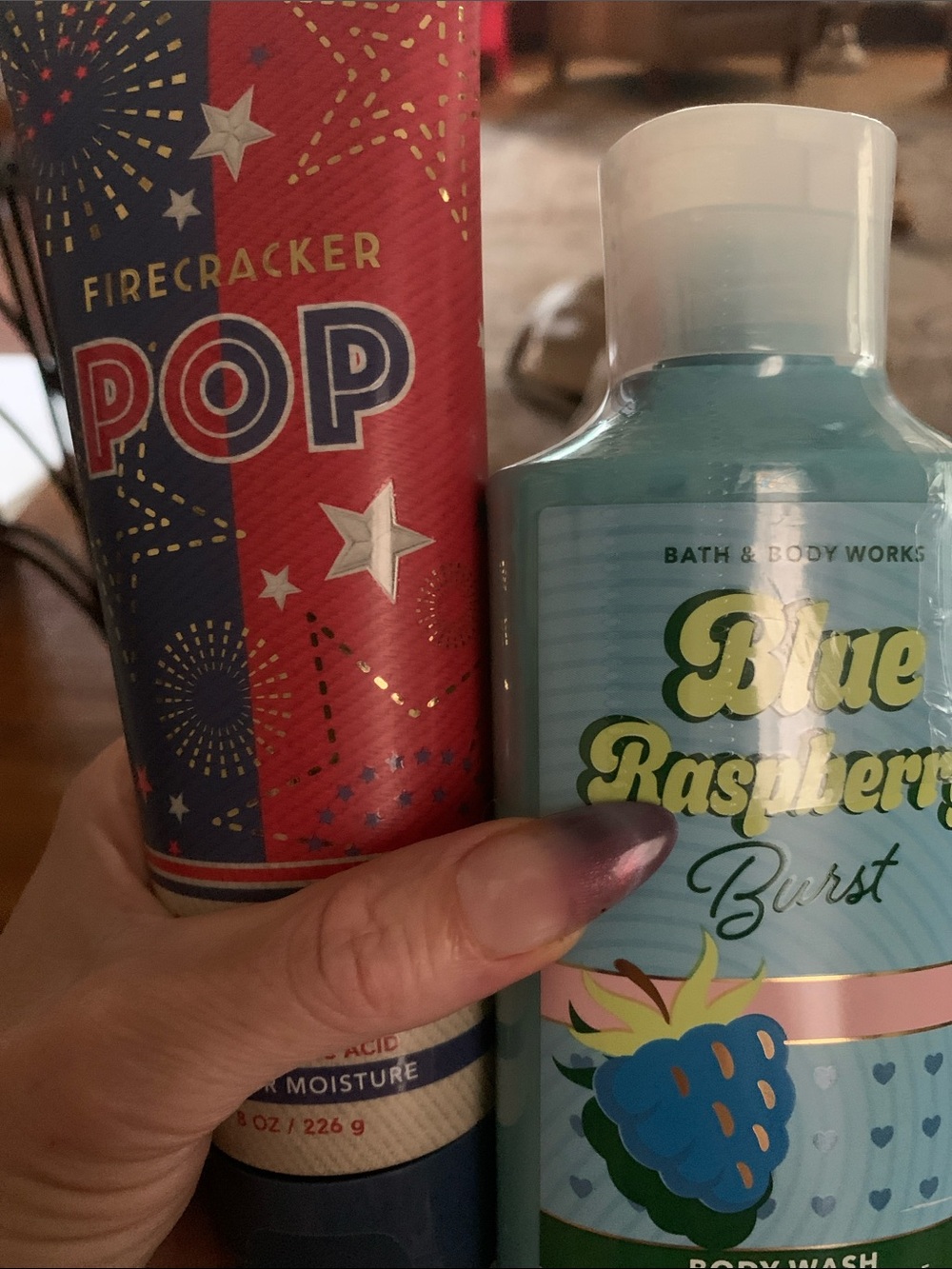Bath & Body Works Blue Raspberry Burst Body Wash - Light Blue